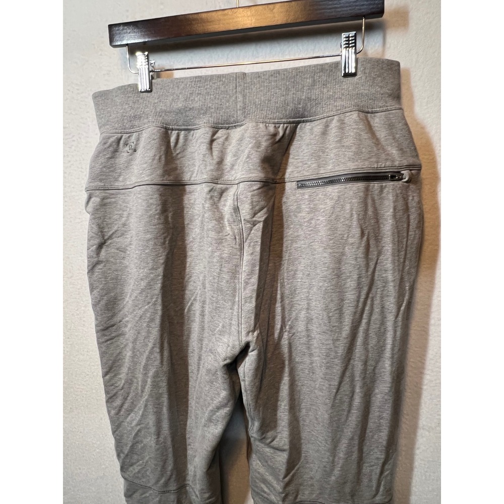 Lululemon Grey Jogger Sweatpants Size L Casual‎ Lounge Zip Pocket - Picture 8 of 12